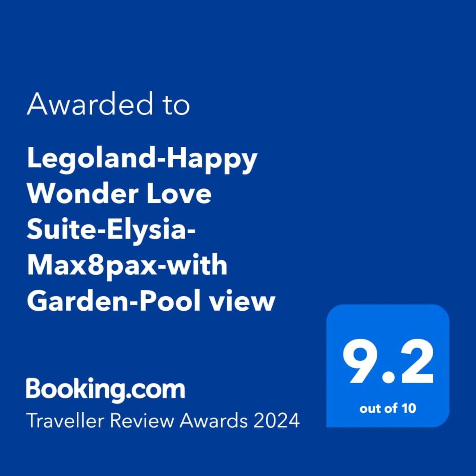 Legoland-Happy Wonder Love Suite-Elysia- Max8Pax-With Garden-Pool View 努沙再也 外观 照片